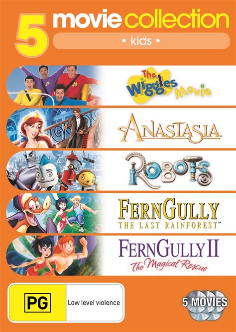 Wiggles Movie / Anastasia / Robots / Fern Gully / Fern Gully II Animated, DVD | Sanity