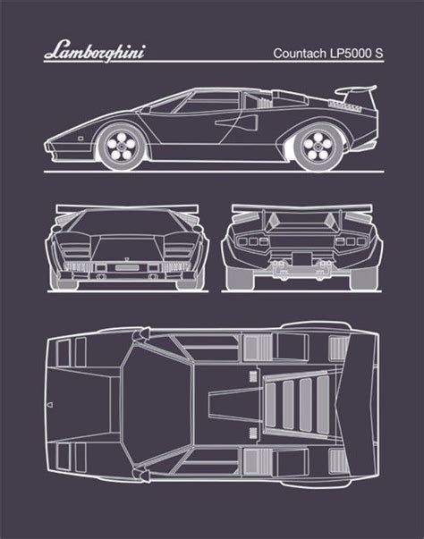 Lamborghini Countach Patent Print Auto Art Lamborghini - Etsy | Lamborghini countach ...