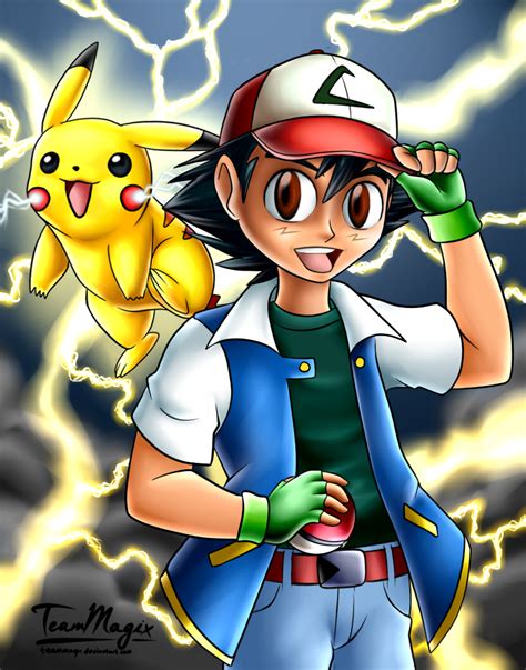 Ash Ketchum by teammagix on DeviantArt