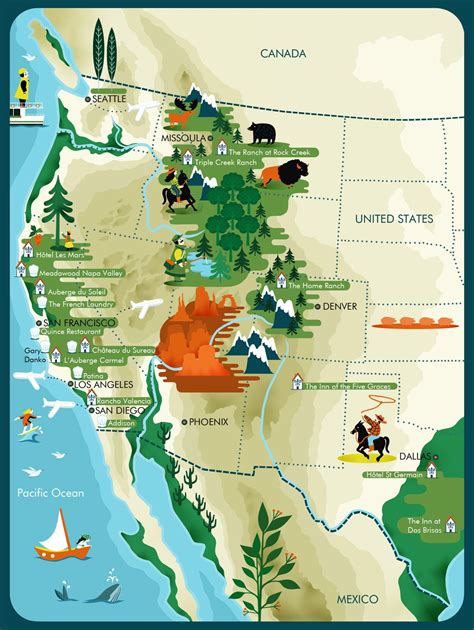 Map Of The West Usa | Kinderzimmer 2018