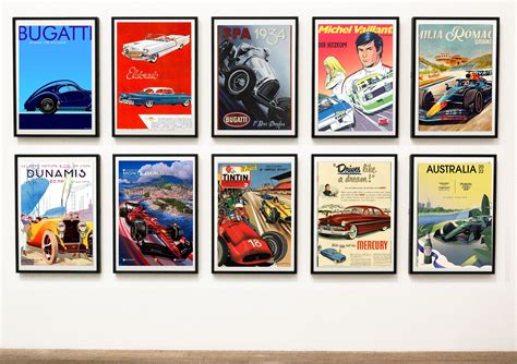 30 Vintage Car Posters Wall Decor Digital Download READ ITEM DESCRIPTION - Etsy