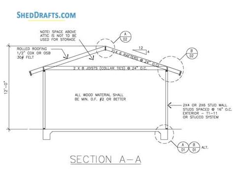 18×22 Detached Garage Building Plans