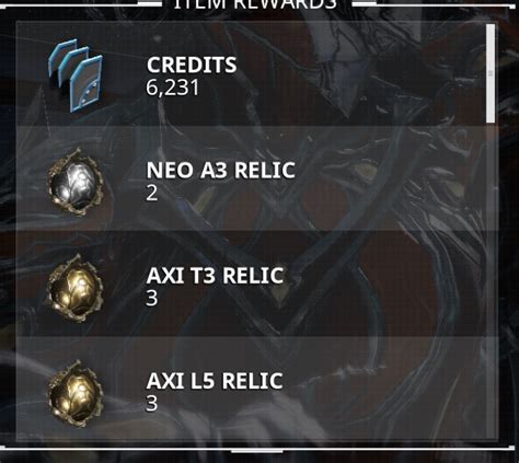 Axi Relics drop chance/acquisition - General Discussion - Warframe Forums