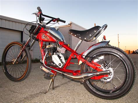 Orange Bobber Motorcycle