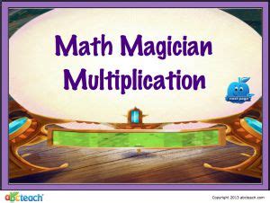 Smartboard Multiplication - Math Magician Multiplication - Interactive Game