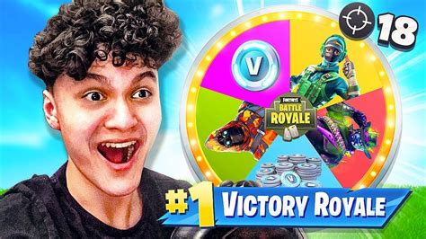 FORTNITE SPIN THE MYSTERY WHEEL - CHALLENGE - YouTube