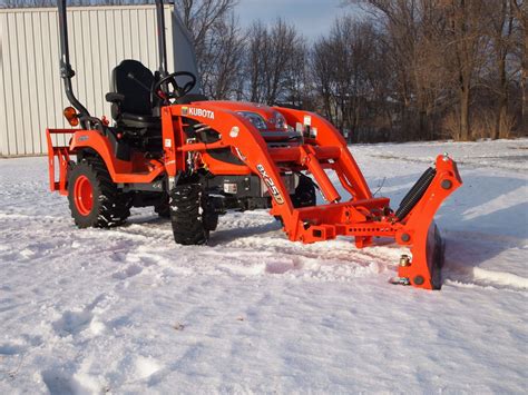 Kubota bx snow plow attachment loader mounted – Artofit