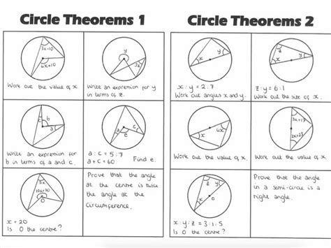 GCSE Circle Theorems involving Ratio and Algebra | Teaching Resources