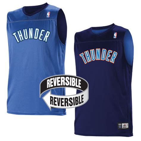 Custom Team NBA Oklahoma City Thunder Youth Reversible Jersey