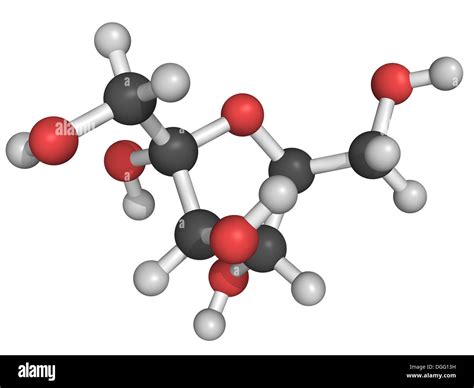 Chemical structure of fructose, a fruit sugar molecule Stock Photo - Alamy