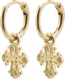 Pilgrim Dagmar Huggie Hoop Earrings - Gold • Pris