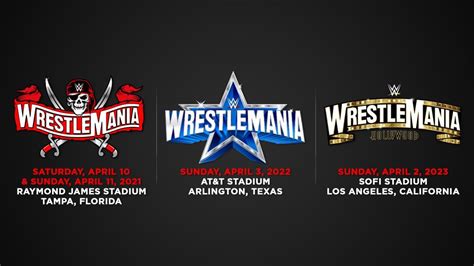 WWE WrestleMania 37, 38 & 39 Dates & Locations Confirmed