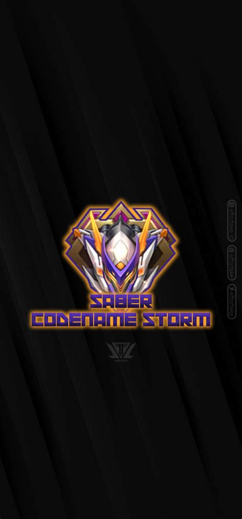 Saber Codename Storm - Mobile Legends Wallpaper by efforfake on DeviantArt