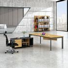 L Shaped Yellow Desktop Luxury Modern Executive Desks MFC Director Tables