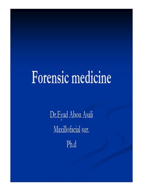 forensic medicine.pdf | Forensic Science | Crime Scene