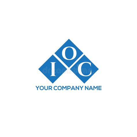 IOC Letter Logo Design on WHITE Background. IOC Creative Initials ...