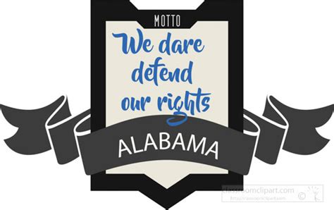 Alabama State Clipart - alabama-state-motto-clipart-image - Classroom ...