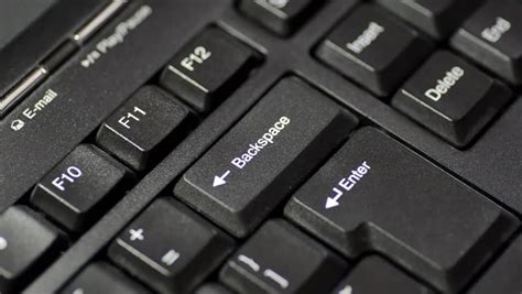 Stock video of pressing backspace on a keyboard | 10580654 | Shutterstock