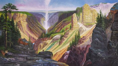 Thomas Moran Grand Canyon of Yellowstone C painting anysize 50% off ...