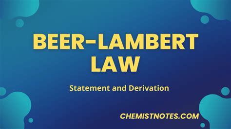 Beer lambert law: Derivation, deviation, application, and limitations ...