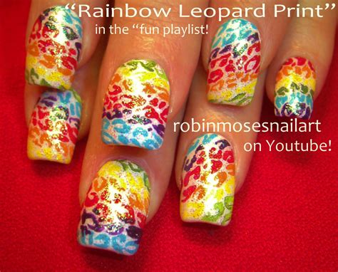 Robin Moses Nail Art: cutest rainbow zebra nail art, cute rainbow ...