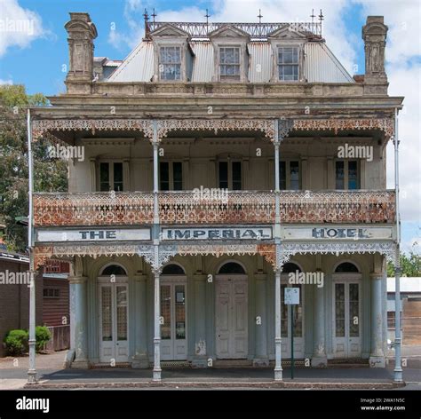 Victorian-era Imperial Hotel at Castlemaine in the Central Goldfields ...