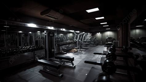 Gym With Many Weights In Dark Lighting Background, Clean Gym, Hd ...