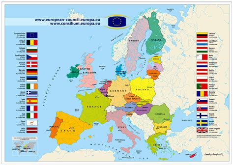 Map Of Europe Member States Of The Eu Nations Online