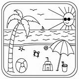 Coloring Pages Of Beaches sketch template