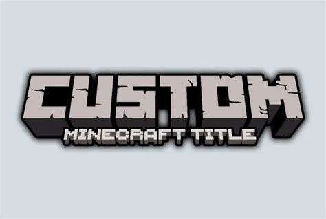 Lucasnagy: I will make you a custom minecraft title for $10 on fiverr.com | Logo design services ...