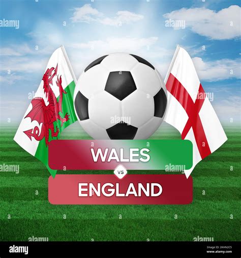 Wales vs England national teams soccer football match competition ...