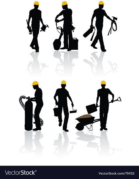 Construction workers Royalty Free Vector Image