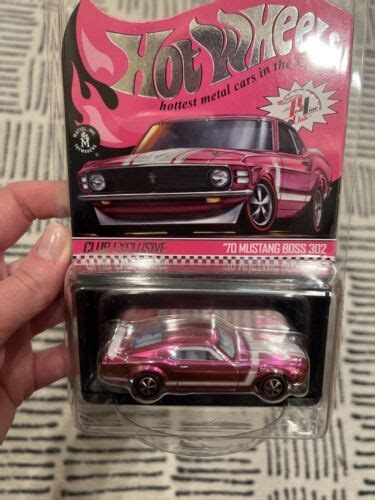 Hot Wheels 2020 RLC Redline Club Exclusive '70 Mustang Boss 302 Pink ...