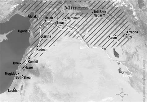 Suggestion for the region of the Mitanni Kingdom and territories under ...