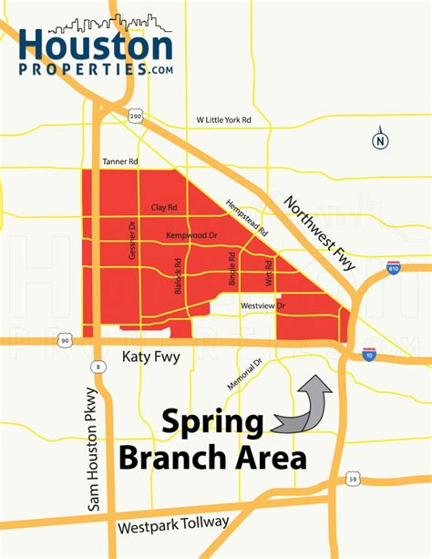 Spring Branch Houston Maps | Spring Branch Neighborhood Maps