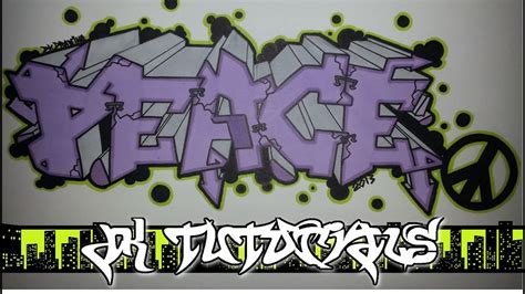 The Word Peace In Graffiti | Wallpapers Gallery