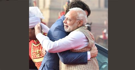 Controversies aside, Modi greets Canadian PM Trudeau with a hug | PM Modi | PM MOdi hugs Trudeau ...