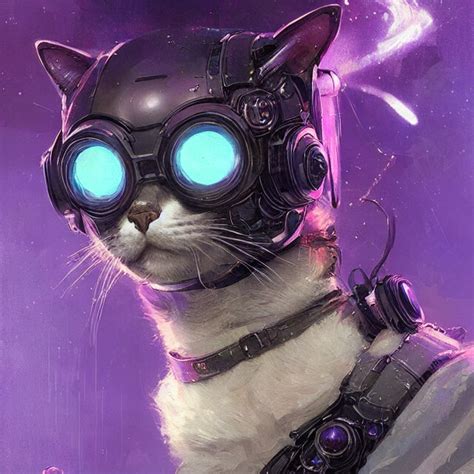 ArtStation - cyberpunk cat