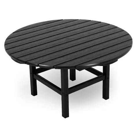 POLYWOOD Round Outdoor Coffee Table 38-in W x 38-in L in the Patio Tables department at Lowes.com