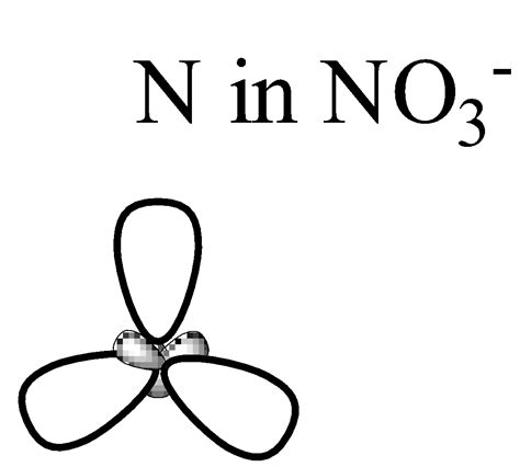 The hybridisation of atomic orbitals of nitrogen in $N{ O }_{ 2 }^{ + }$, $N{ O }_{ 3 ...