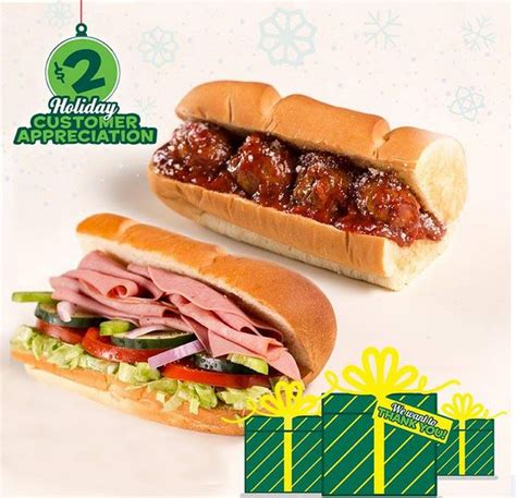 Subway 6-Inch Meatball Marinara Subs Are $2 for the Holidays