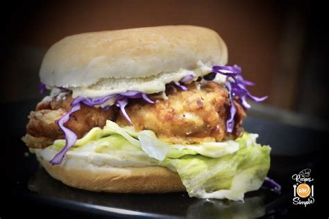 Buttermilk Crispy Chicken Burger - Recipes are Simple