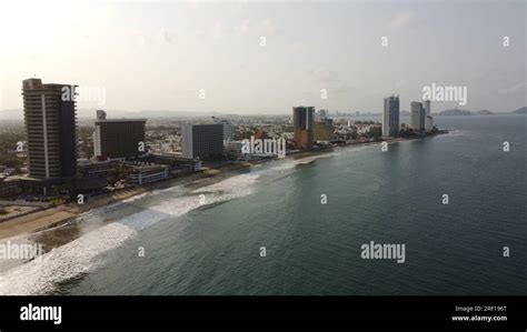 DRONE PHOTOGRAPHY ON THE BEACHES OF MAZATLAN SINALOA MEXICO Stock Photo ...