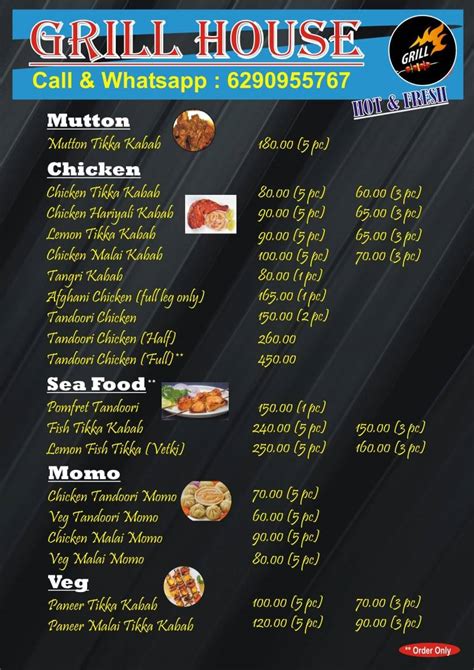 Menu at GRILL HOUSE, Kolkata