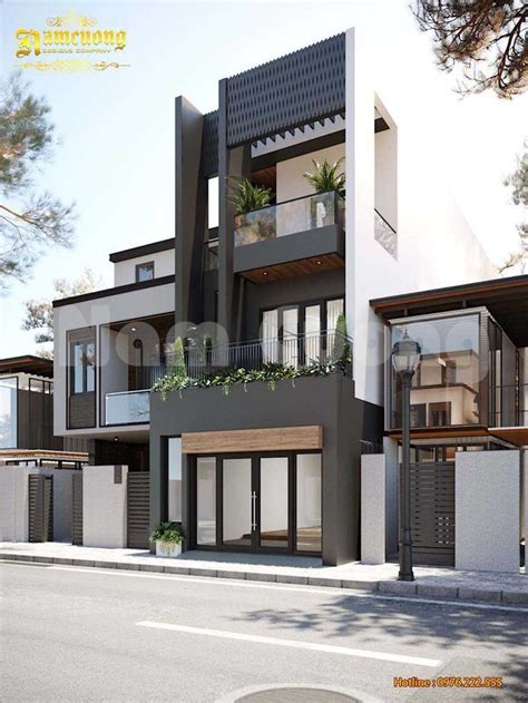 kiến trúc nhà ống hiện đại | Townhouse designs, Modern house exterior ...