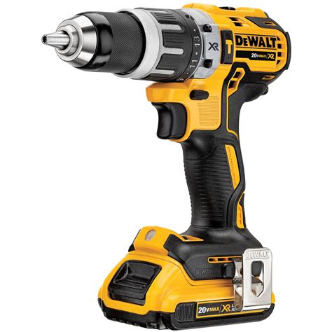 DEWALT Cordless Hammer Drill Kit, 20.0 V, 1/2 in Chuck Size, 0 to ...