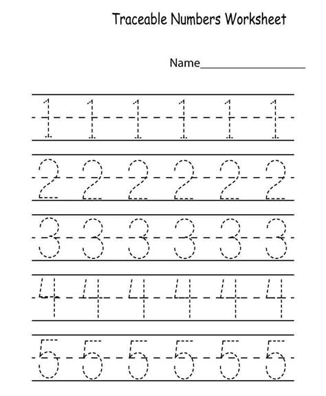 Numbers Kindergarten Handwriting Worksheets | Handwriting worksheets for kids, Handwriting ...