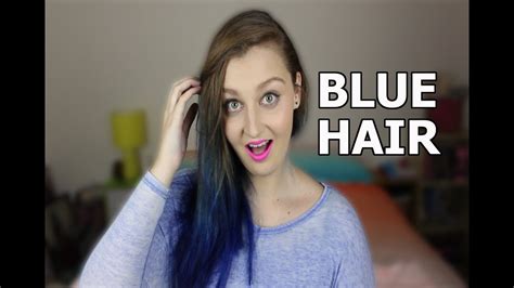 Dyeing my hair ELECTRIC BLUE! - YouTube