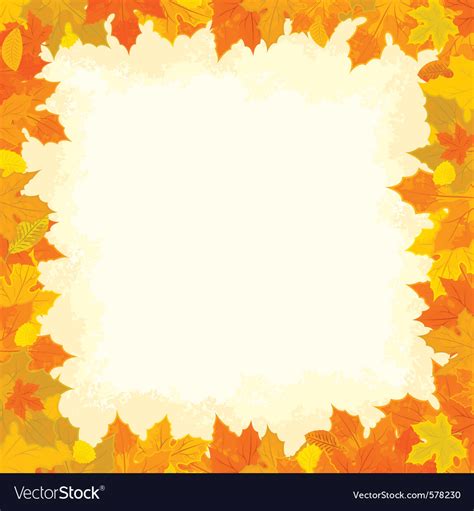 Autumn border Royalty Free Vector Image - VectorStock