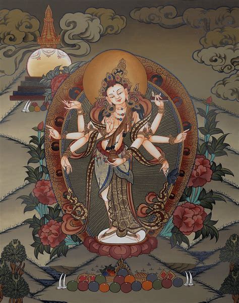 The Graceful Bodhisattva Gunayin, Viewed Over The Himalayas ...